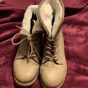 Steven Madden Furlined Combat Boots